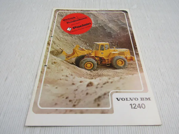 Prospekt Volvo BM 1240 Radlader 12 To 1976