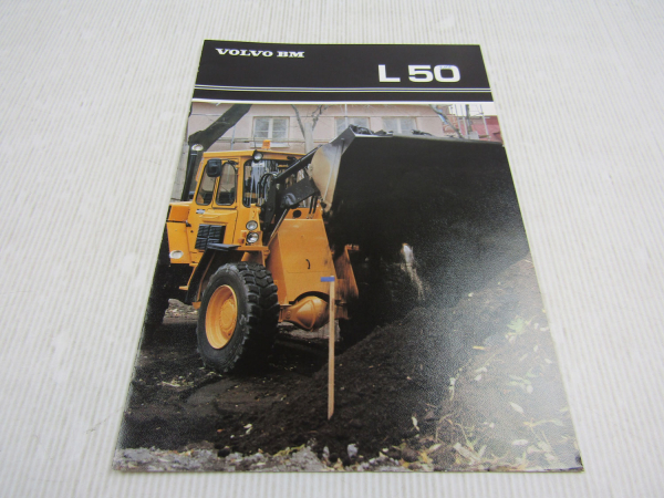 Prospekt Volvo BM L50 Lader für Güterumschlag ca 1985