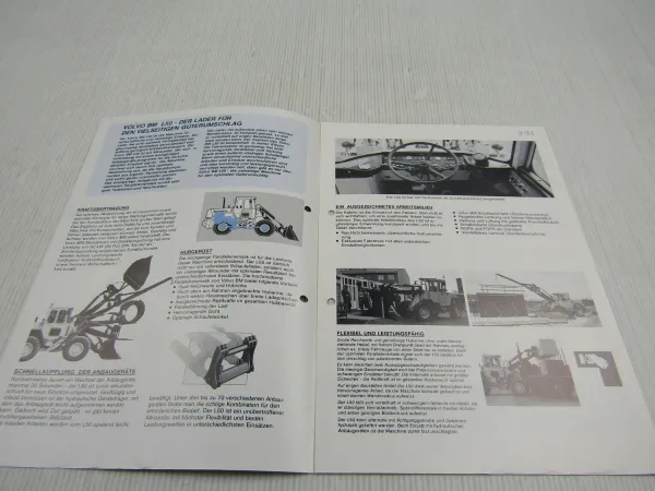 Prospekt Volvo BM L50 Lader für Güterumschlag ca 1985