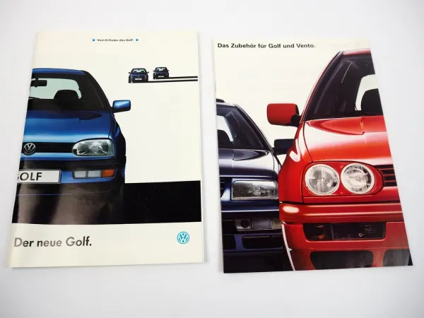 Prospekt VW Golf 3 Technik Ausstattung Farben Zubehör 1991/95