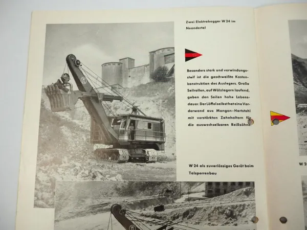 Prospekt Weserhütte W24 Bagger 1961