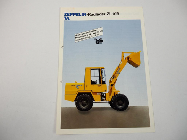 Prospekt Zeppelin ZL10B Radlader 1990