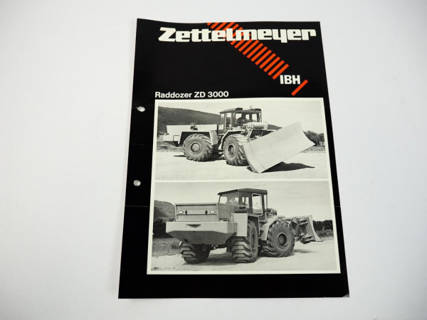 Prospekt Zettelmeyer ZD 3000 Raddozer 1978