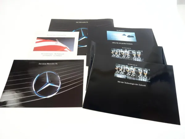 Prospekte Mercedes Benz 300 500 SL R129 Technik Ausstattung Farben 1991/92