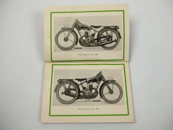 Puch 250 Motorrad Betriebsanleitung Bedienung Wartung 1930