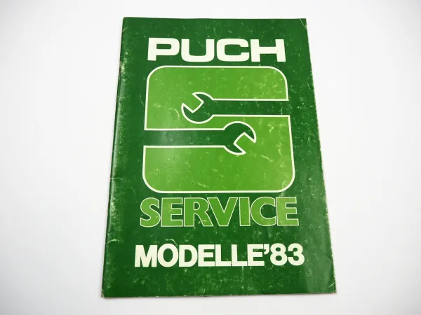 Puch Service Modelle 1983 Kundendienst Reparaturhinweise Werkstatthandbuch