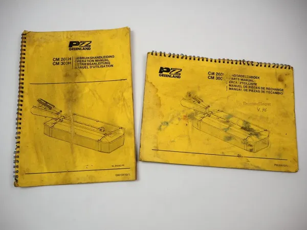 PZ Greenland CM 260 300 H Rotormäher Betriebsanleitung Ersatzteilliste 1995