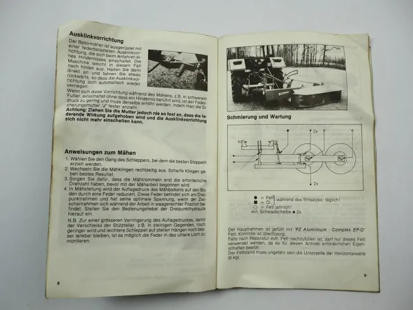 PZ Zweegers CM 185 Rotormäher Betriebsanleitung Ersatzteilliste ab ST0000001