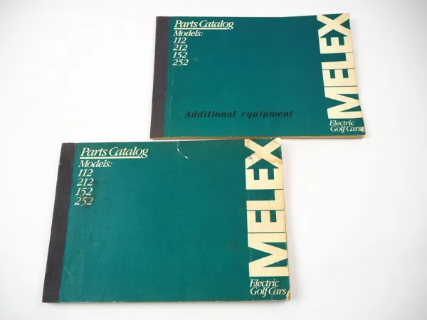 PZL Melex 112 212 152 252 Electric Golf Cars Parts Catalog Ersatzteilliste Polen
