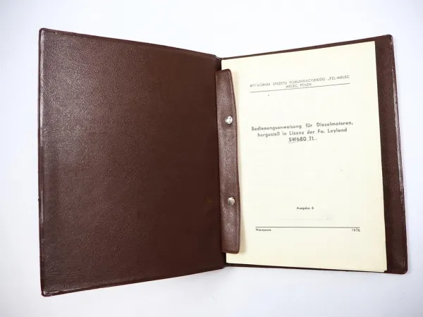 PZL Mielec Leyland SW680 T1 Dieselmotor Betriebsanleitung Bedienung 1976