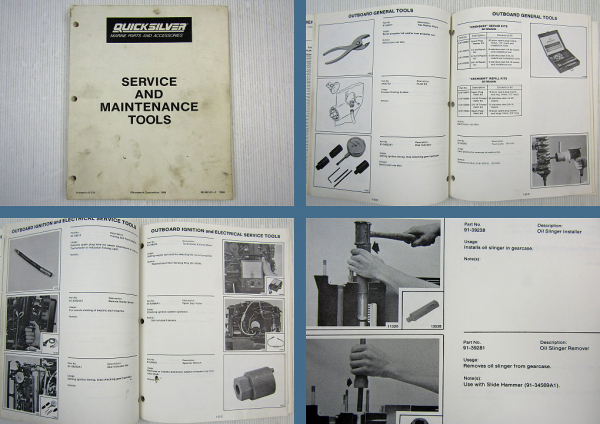 Quicksilver Service and Maintenance Tools Part Numbers 1988