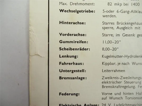 Raba 838 575 LKW Sattelschlepper mit Anhänger Prospekt 1970er Jahre Ungarn
