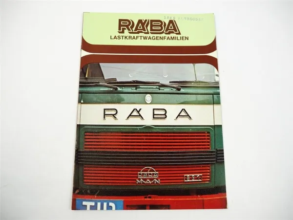Raba MAN 831 832 LKW Pritschenwagen Prospekt 1970er Jahre Ungarn