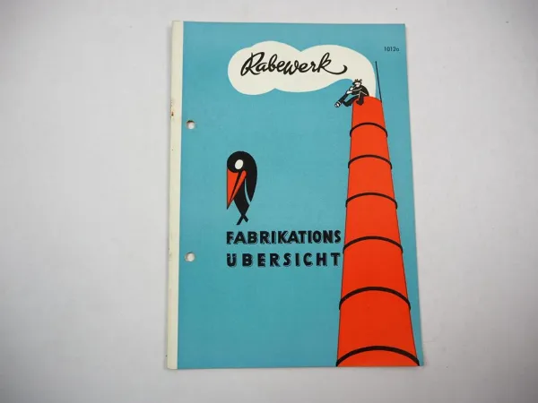 Rabe Rabewerk Fabrikationsübersicht Anbaugeräte Eggen Katalog 1960er Jahre