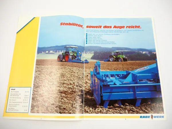 Rabewerk Kreiselegge für Schlepper Deutz Fendt Prospekt 1992