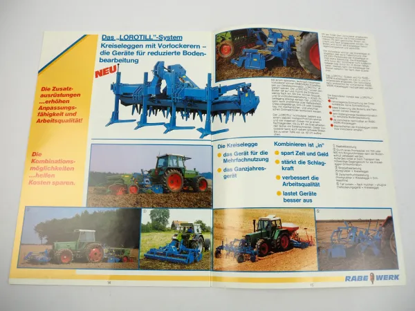 Rabewerk Kreiselegge für Schlepper Deutz Fendt Prospekt 1992
