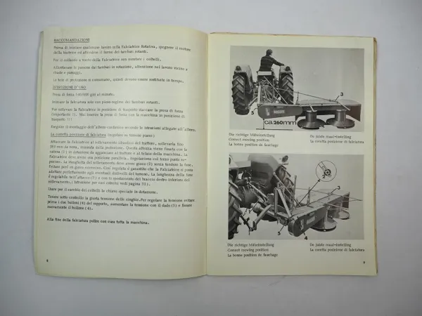 Rasspe GT 2000 2000V Trommelmäher Betriebsanleitung Ersatzteilliste 1974