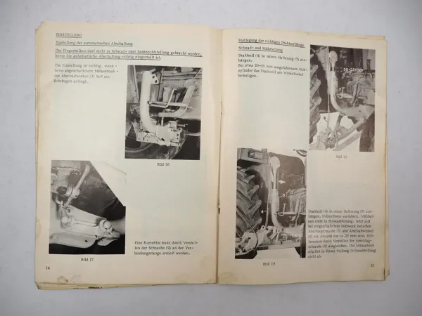 Rasspe Mähwerk für Hanomag Perfekt Granit Betriebsanleitung Ersatzteilliste 1970