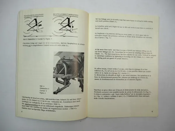 Rasspe RSH 650 660 Heckmähwerk Betriebsanleitung Ersatzteilliste 1976