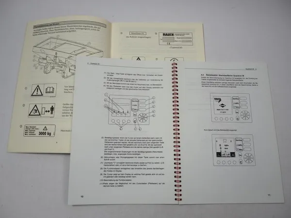 Rauch Alpha 1141 Düngerstreuer + Quantron M profi Steuerung Betriebsanleitung