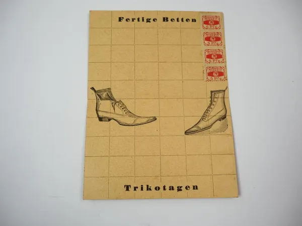 Rechnung Sparkarte Nathan Baer Idar-Oberstein 1902