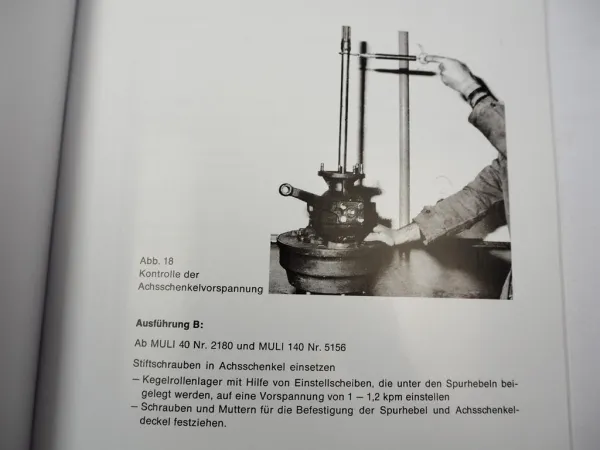 Reform Muli 40 140 Reparaturanleitung Werkstatthandbuch