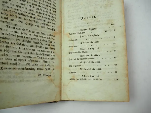 Reise und Kriegsabenteuer zu Wasser und zu Lande C. Blohm 1845 Schulze Olderburg