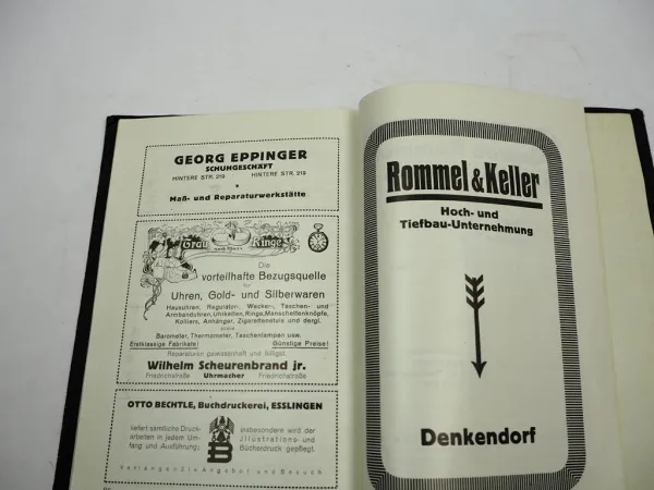 Reiseführer Denkendorf und seine Umgebung 1926 Esslingen Stuttgart