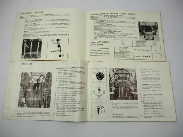 Renault 1151-4 Tracteur Guide D Utilisation et D´ Entretien