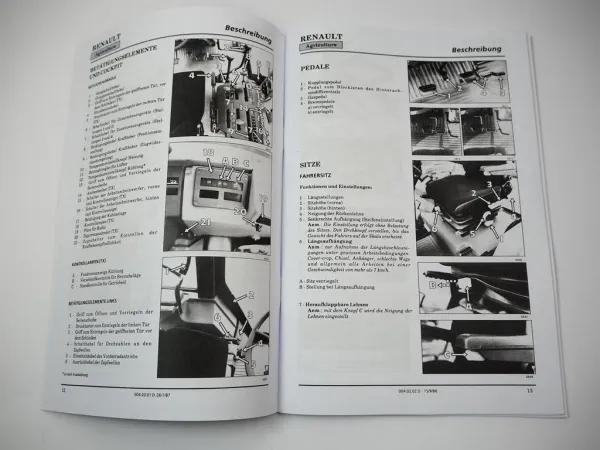Renault 120.14 TX TS 16 R7922 Betriebsanleitung Bedienungsanleitung