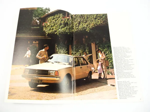 Renault 18 TL GTL TS GTS PKW Prospekt 1970er Jahre