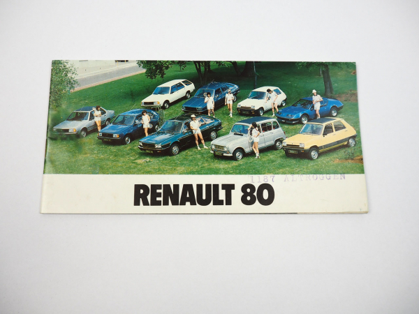 Renault 4 5 14 18 20 30 A310 Estafette Programmübersicht PKW Prospekt 1980