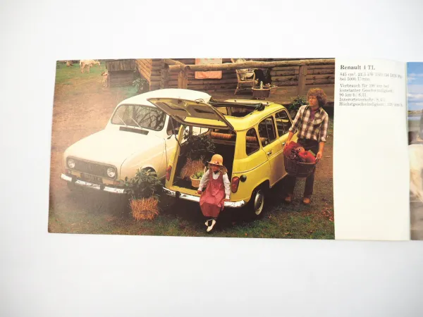 Renault 4 5 14 18 20 30 A310 Estafette Programmübersicht PKW Prospekt 1980