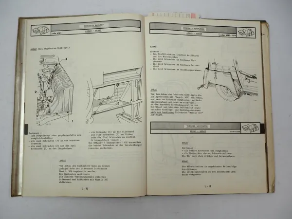 Renault 4 Karosserie + Mechanik Werkstatthandbuch Reparaturanleitung ab 1967