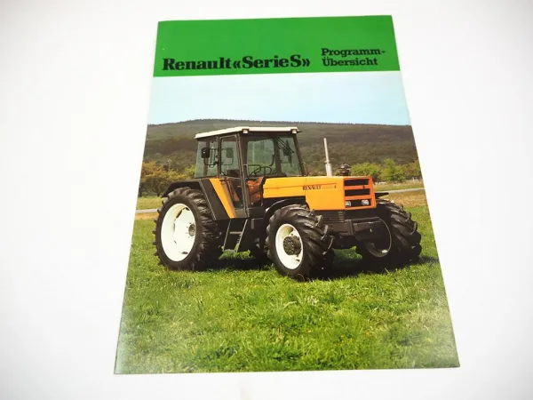 Renault 421 M - 921-4 S Traktor Prospekt Programm Technische Daten ca. 1981