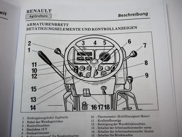 Renault 75-32 R3141 75-34 R3142 ME MA MS MX Betriebsanleitung Bedienungsanleitung
