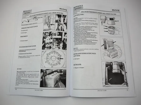 Renault 75-32 R3141 75-34 R3142 ME MA MS MX Betriebsanleitung Bedienungsanleitung
