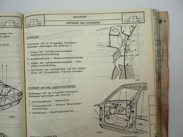 Renault 9 L421 L422 L423 Werkstatthandbuch Reparatur Karosserie 1981 M.R.237