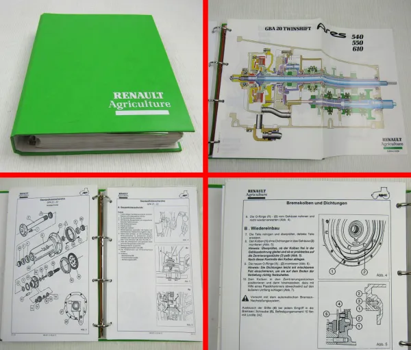 Renault Ares 540 550 610 620 630 Werkstatthandbuch Reparaturanleitung Kap. A - D