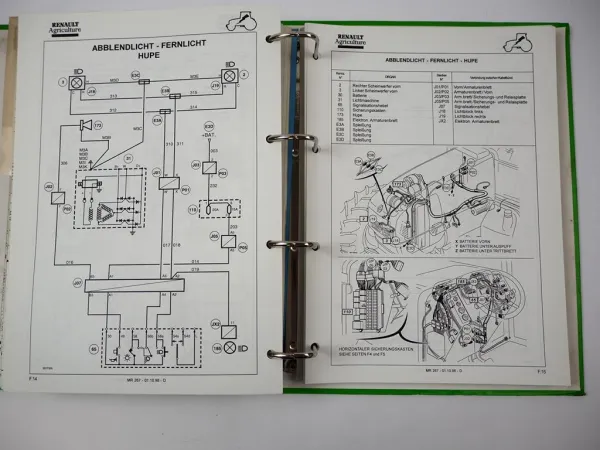 Renault Ares 540 550 610 620 630 Werkstatthandbuch Reparaturanleitung Kap. A - D