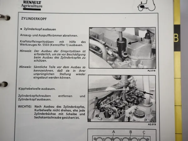 Renault Ceres 65 75 7 85 95 + X Traktor Reparaturanleitung Werkstatthandbuch