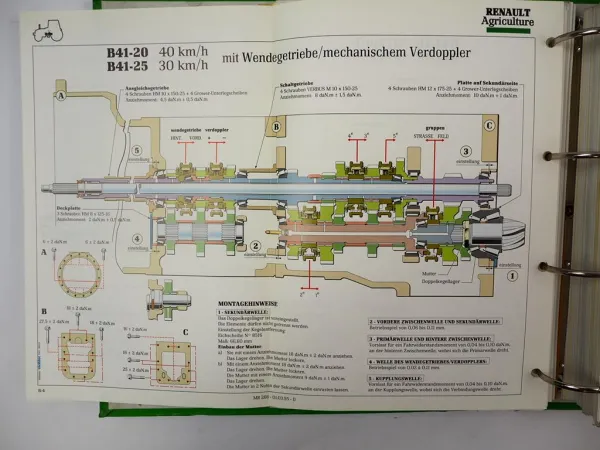 Renault Ceres 65 75 7 85 95 + X Traktor Reparaturanleitung Werkstatthandbuch