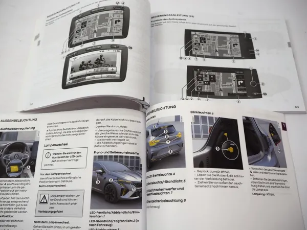Renault Clio 5 Betriebsanleitung & Media NAV Evolution 2025 Bordbuch Deutsch