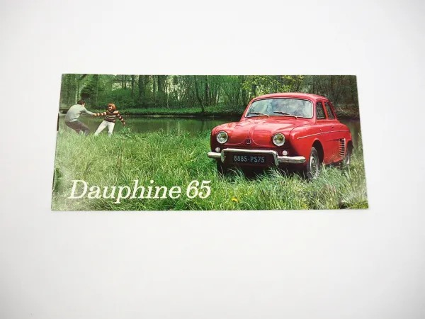Renault Dauphine Prospekt 1965 in französisch