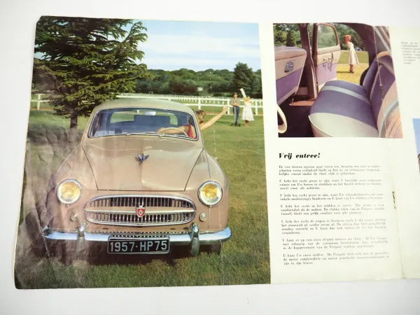 Renault Fregate Prospekt 1950er Jahre Holland