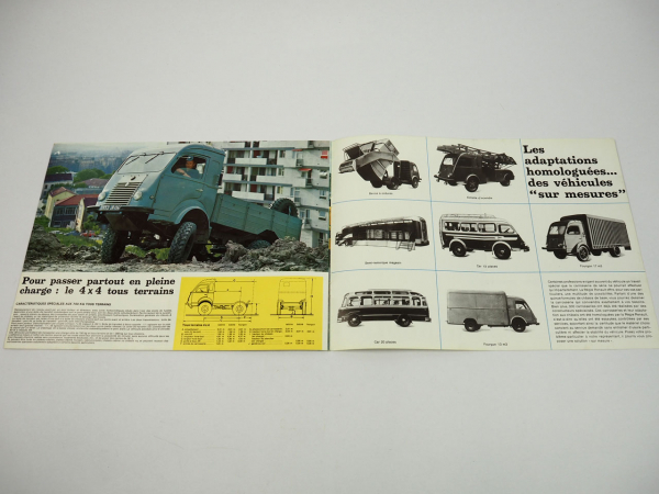 Renault Galion Goelette Essence et Diesel tous terrain 4x4 brochure ca 1964