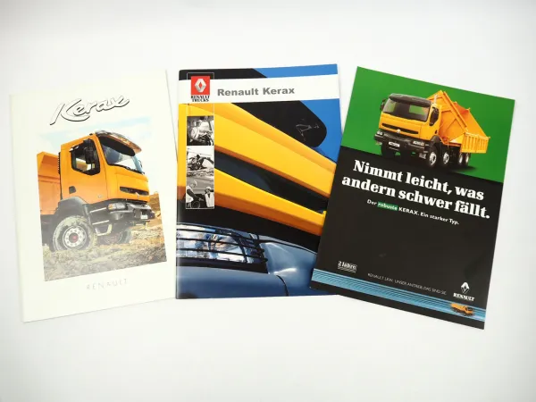 Renault Kerax LKW 3x Prospekt 1998/2003