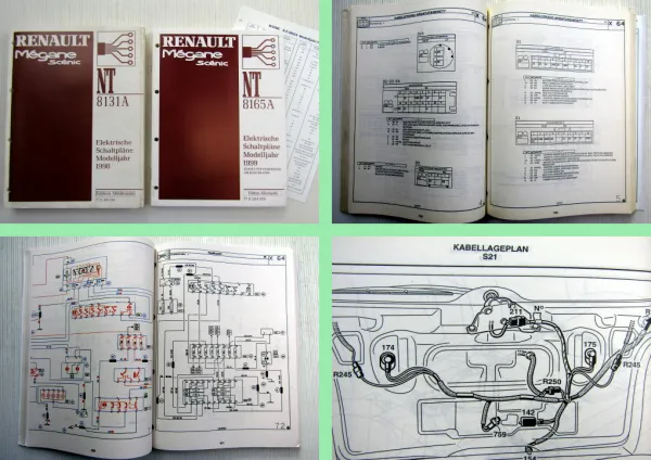 Renault Megane Scenic JA Elektrik Schaltpläne 1998 + Zusatz ab Januar 1999