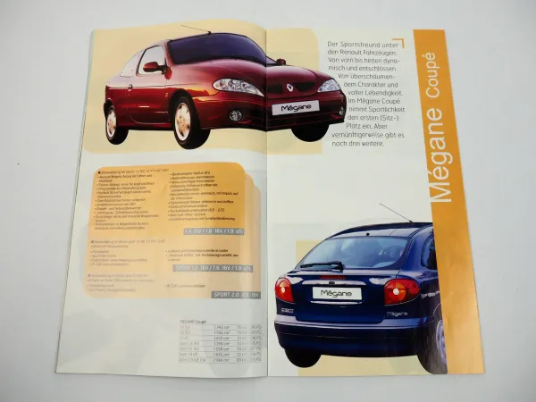 Renault Modellprogramm 1999 Twingo Clio Megane Kangoo Laguna Trafic PKW Prospekt