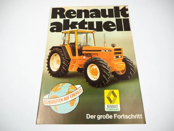 Renault R 351 M - 1451-4 R 50 S - 656 Traktor Prospekt Programm Daten ca. 1979